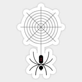 Black Widow Spider Sticker